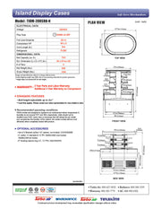 Turbo Air TIOM-20RSRB-N 48" Black Vertical Island Open Air Cooler with (4) Levels, 220v/1ph - Donut-Equipment.com