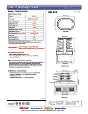 Turbo Air TIOM-20RSRS-N 48" Stainless Steel Vertical Island Open Air Cooler with (4) Levels, 220v/1ph - Donut-Equipment.com
