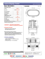Turbo Air TIOM-36RSRB-N 48" Black Horizontal Island Open Air Cooler with (4) Levels, 220v/1ph - Donut-Equipment.com