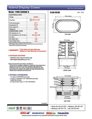 Turbo Air TIOM-36RSRB-N 48" Black Horizontal Island Open Air Cooler with (4) Levels, 220v/1ph - Donut-Equipment.com