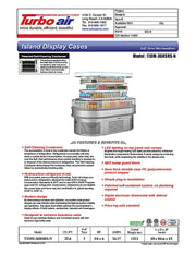Turbo Air Self-Serve Merchandiser TIOM-36RSRS-N 48" Stainless Steel Open Air Oval Island Display Case - Donut-Equipment.com