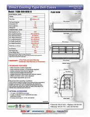 Turbo Air TCDD-96H-B-N 96-1/2" Curved Glass Full-Service Deli Display Case, 3 Levels, Black Exterior, 115v - Donut-Equipment.com