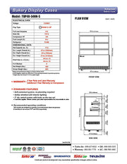 Turbo Air TBP48-54NN-S 47-1/4" Straight Glass Full-Service Bakery Display Case, 3 Levels, Stainless Steel Exterior, 115v - Donut-Equipment.com