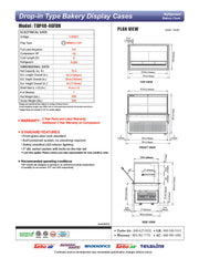Turbo Air TBP48-46FDN 50" Refrigerated Bakery Display Case w/ Straight Glass - (2) Levels, 115v, Stainless Steel - Donut-Equipment.com