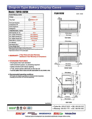 Turbo Air TBP48-46FDN 50" Refrigerated Bakery Display Case w/ Straight Glass - (2) Levels, 115v, Stainless Steel - Donut-Equipment.com