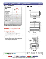 Turbo Air TBP60-54FDN 61-3/4" Refrigerated Bakery Display Case w/ Straight Glass - (3) Levels, 115v, Stainless Steel - Donut-Equipment.com