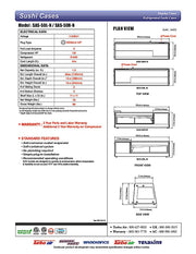 Turbo Air SAS-50L-N 50" Straight Glass Refrigerated Display/Sushi Case - Left Side Compressor - Donut-Equipment.com