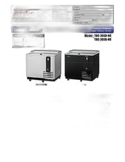 Turbo Air TBC-36SB-N6 36" Super Deluxe Black Exterior Bottle Cooler - Donut-Equipment.com