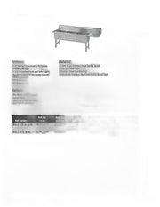 BK Resources Stainless Steel 3 Compartment Sink w/ 10" Riser & Left Drainboard – 20"L x 16"W x 14"D Bowls - Donut-Equipment.com