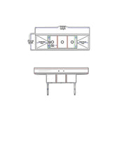 BK Resources Stainless Steel 3 Compartment Sink w/ 10" Riser & Drainboards – 24"L x 18"W x 14"D Bowls - Donut-Equipment.com