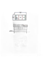 BK Resources Stainless Steel 3 Compartment Sink w/ 10" Riser – 24"L x 24"W x 14"D Bowls - Donut-Equipment.com