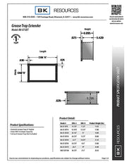 BK Resources Grease Trap Height Extender for BK-GT-40 - Donut-Equipment.com