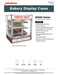 Jahabow 92500 Series 31"L x 24"D x 36"H Countertop Donut/Pastry Display Case – Aluminum, Tempered Glass, w/ 3 Shelves, Non-Refrigerated - Donut-Equipment.com