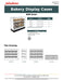 Jahabow BMB Series 75.375"L x 22"D x 50"H Bagel Merchandiser Display Case – Aluminum, Tempered Glass, w/ 3 Fixed Rows, Non-Refrigerated - Bakery Wholesalers