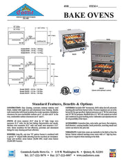 Comstock-Castle 2B31N 31" Restaurant-Type Gas Oven, Double Deck, Stainless Steel - Bakery Wholesalers