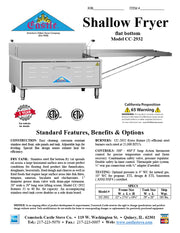 Comstock-Castle CC-2923 29" Gas Donut & Funnel Cake Fryer, Stainless Steel - Donut-Equipment.com