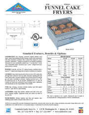 Comstock-Castle 2923SF 29" Gas Donut & Funnel Cake Fryer, Stainless Steel - Donut-Equipment.com