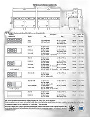 Comstock-Castle 2F330-2RB 72" Gas Restaurant Range, 8 Open Burners, 24" Radiant Broiler, 2 Standard Ovens, Stainless Steel Front, 302,000 BTU - Bakery Wholesalers