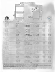 Comstock-Castle F33 36" Gas Restaurant Range, 6 Open Burners, Cabinet Base, Stainless Steel Front, 144,000 BTU - Bakery Wholesalers