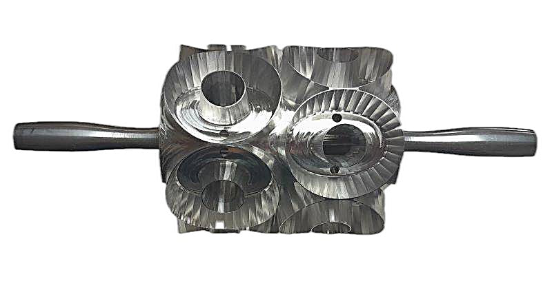 Junior Round Two Row Donut Cutter with Larger 1-1/4 inch center hole - Donut-Equipment.com