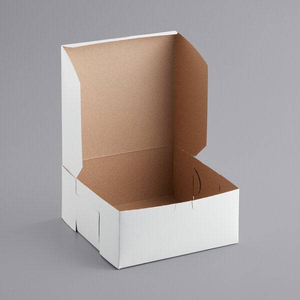 9X9X4 Lock Corner Bakery Box (200) count Bakery Wholesalers