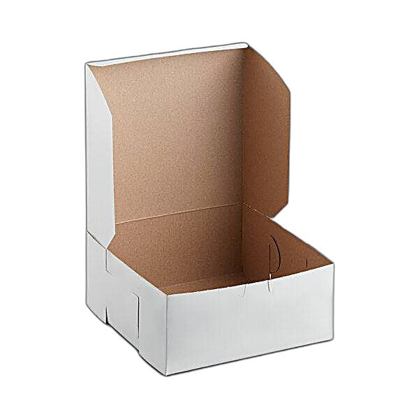 9X9X4 Lock Corner Bakery Box (200) count Bakery Wholesalers