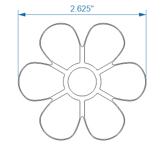 Flower 2 row Cutter - Bakery Wholesalers
