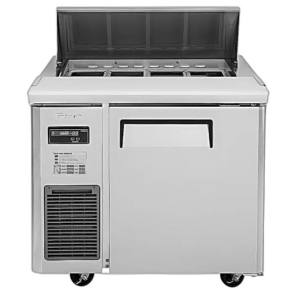 Turbo Air JST-36-N 36" 1 Door Side Mount Compressor Refrigerated Sandwich Prep Table - Donut-Equipment.com