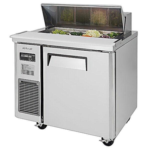 Turbo Air JST-36-N 36" 1 Door Side Mount Compressor Refrigerated Sandwich Prep Table - Donut-Equipment.com