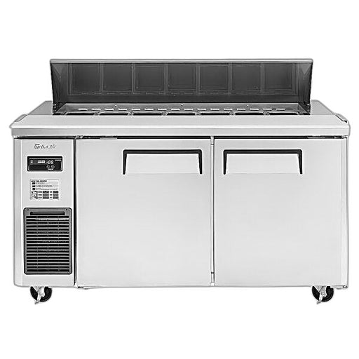 Turbo Air JST-60-N 60" 2 Door Side Mount Compressor Refrigerated Sandwich Prep Table - Donut-Equipment.com