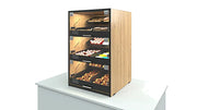 Palram Countertop Bakery Display Case with Illuminated Soft-Close Drawers & Tempered Glass – 21"W x 32"H x 20"D - Donut-Equipment.com