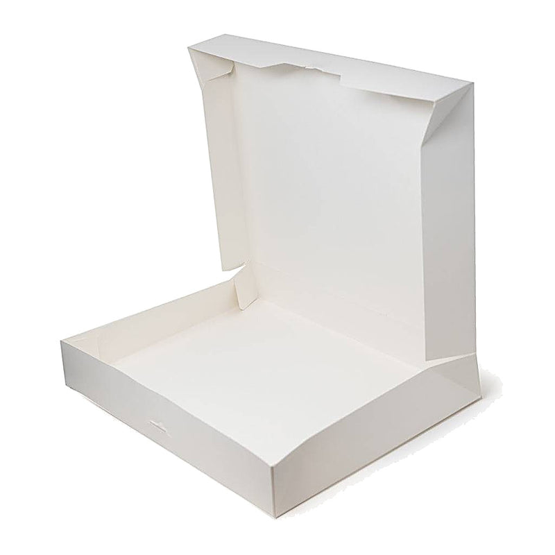 1 Dozen White Donut Box 125ct 14 3/8" x 10 7/8" x 2 1/4" Bakery Wholesalers