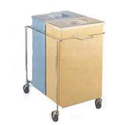 Faribo P454 C/A Ingredient Bin, 23"L x 16-1/2"W x 28"H, 2 Ingredient Bins with Covers & Frame, 150 LBS Sugar / 110 LBS Flour, 24 Gallon - Bakery Wholesalers