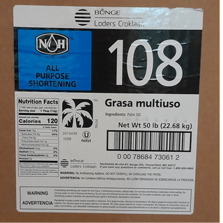 All Purpose Palm Shortening 50# Bakery Wholesalers