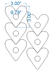 Heart Shaped Donut Two Row Cutter - Bakery Wholesalers