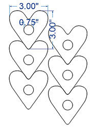 Heart Shaped Donut Two Row Cutter - Bakery Wholesalers