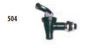 Faribo 504 1/2" T-Handle Spigot ONLY - Bakery Wholesalers