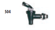 Faribo 504 1/2" T-Handle Spigot ONLY - Bakery Wholesalers