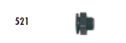 Faribo 521 Bulkhead for 1/2" Spigot ONLY - Bakery Wholesalers
