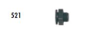 Faribo 521 Bulkhead for 1/2" Spigot ONLY - Bakery Wholesalers