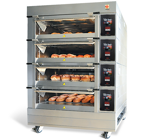 Belshaw, (00799322), DX Deck Oven with Steam, (3) deck, (3) tray, 480v/60/3-ph - Bakery Wholesalers