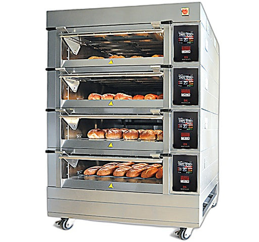 Belshaw, (00799322), DX Deck Oven with Steam, (3) deck, (3) tray, 480v/60/3-ph - Bakery Wholesalers