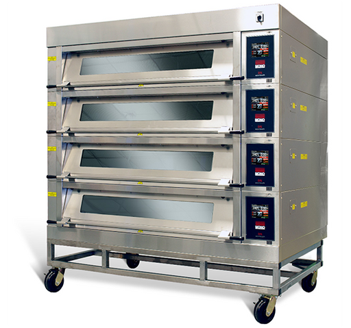 Belshaw, (00799325), DX Deck Oven with Steam, (4) deck, (2) tray, 480v/60/3-ph - Bakery Wholesalers