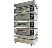 Belshaw, (00799325), DX Deck Oven with Steam, (4) deck, (2) tray, 480v/60/3-ph - Bakery Wholesalers