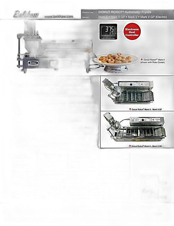 Belshaw Donut Robot® Mark V (Electric) GP for Mini Donuts Only Bakery Wholesalers