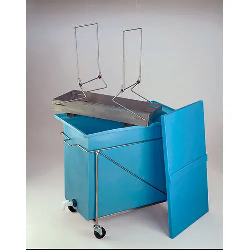 Faribo 455-7 Stainless Tray & 2 Handles ONLY, 27"L x 13"W x 3"H - Bakery Wholesalers