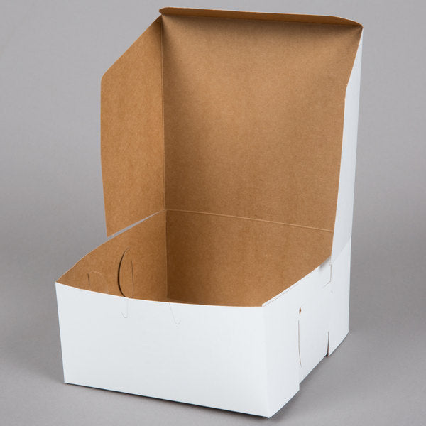 Caja para panadería de 6 x 6 x 3 pulgadas (SCT 0905), 250 unidades