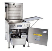 Avalon (ADF34-G) 34" X 24" NATURAL GAS FRYER, STANDING PILOT, Left Side Drain Board with Submerge Screen Bakery Wholesalers