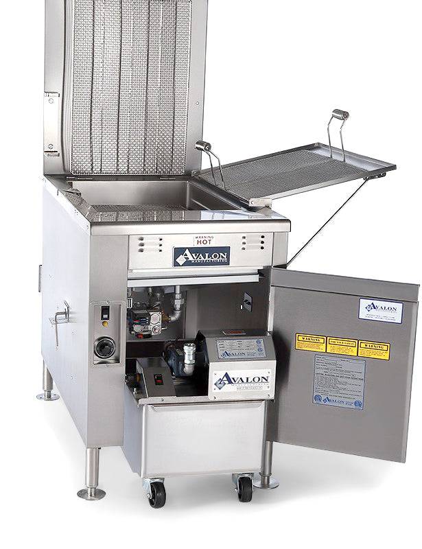 Avalon (ADF24-E-3) 24" X 24" Donut Fryer Electric (3 phase) Right Side Drain Board with Submerge Screen Bakery Wholesalers
