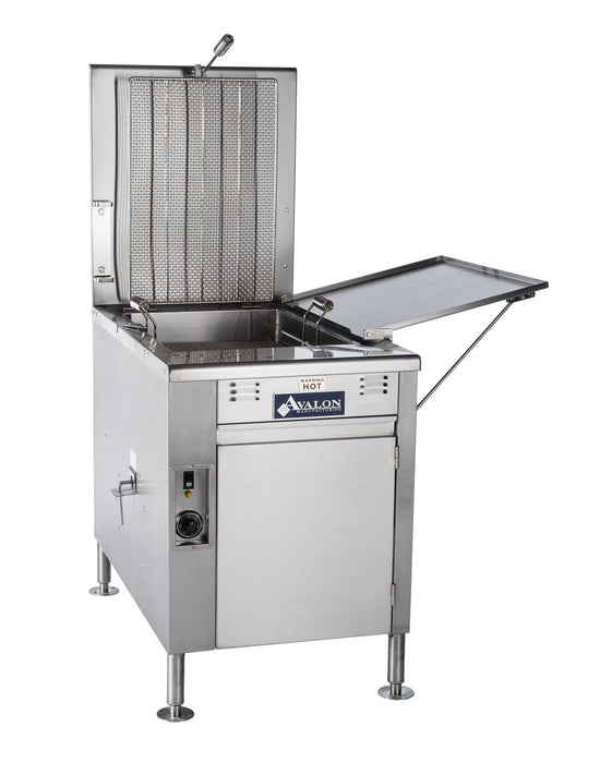 Avalon 20" x 20" Donut Fryer, Propane, Electronic Ignition, Right Side Drain Board with Submerge Screen